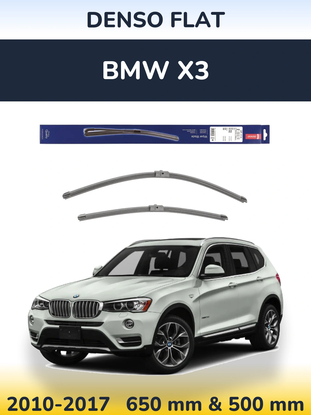 Torkarblad Denso Flat för BMW X3