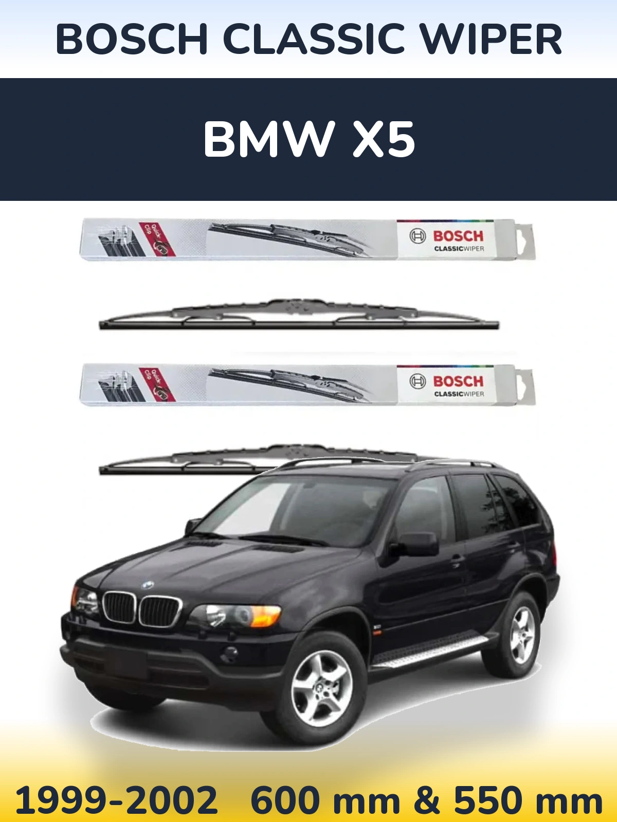 Torkarblad BOSCH Classic Wiper för BMW X5