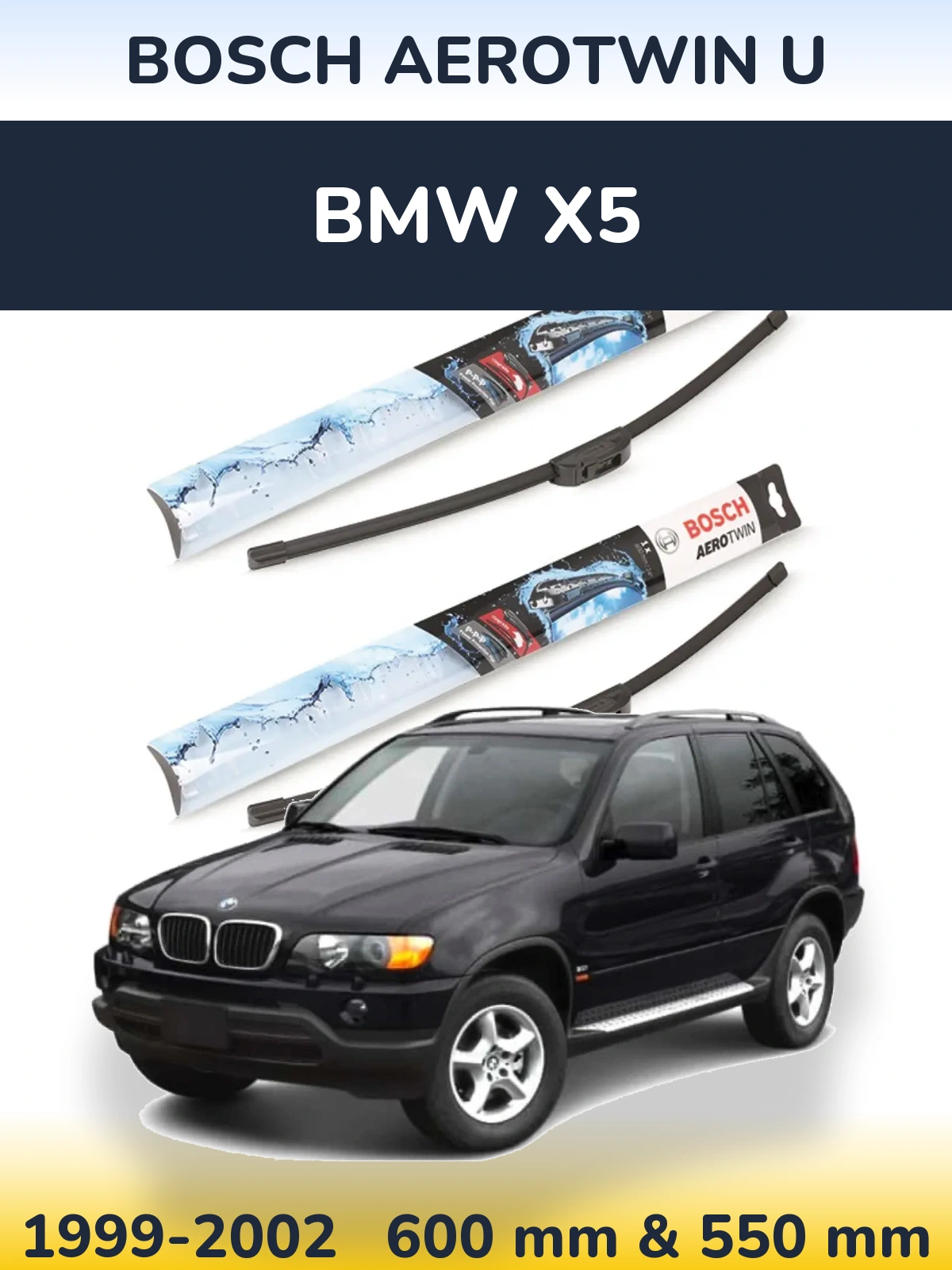 Torkarblad BOSCH AeroTwin U för BMW X5