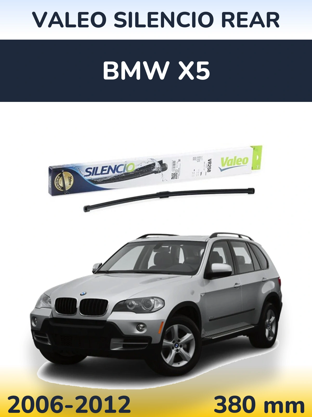 Torkarblad Valeo Silencio Rear för BMW X5