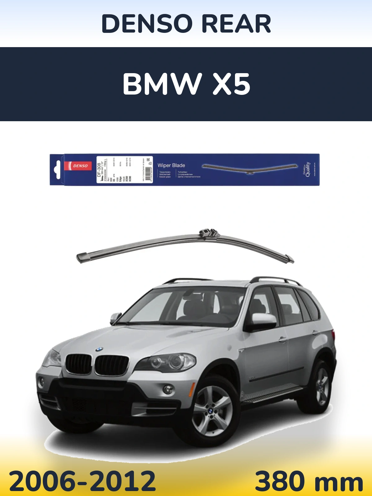 Torkarblad Denso Rear för BMW X5