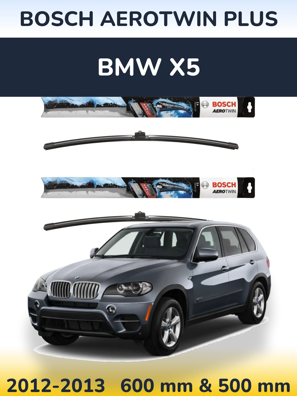 Torkarblad BOSCH AeroTwin Plus för BMW X5