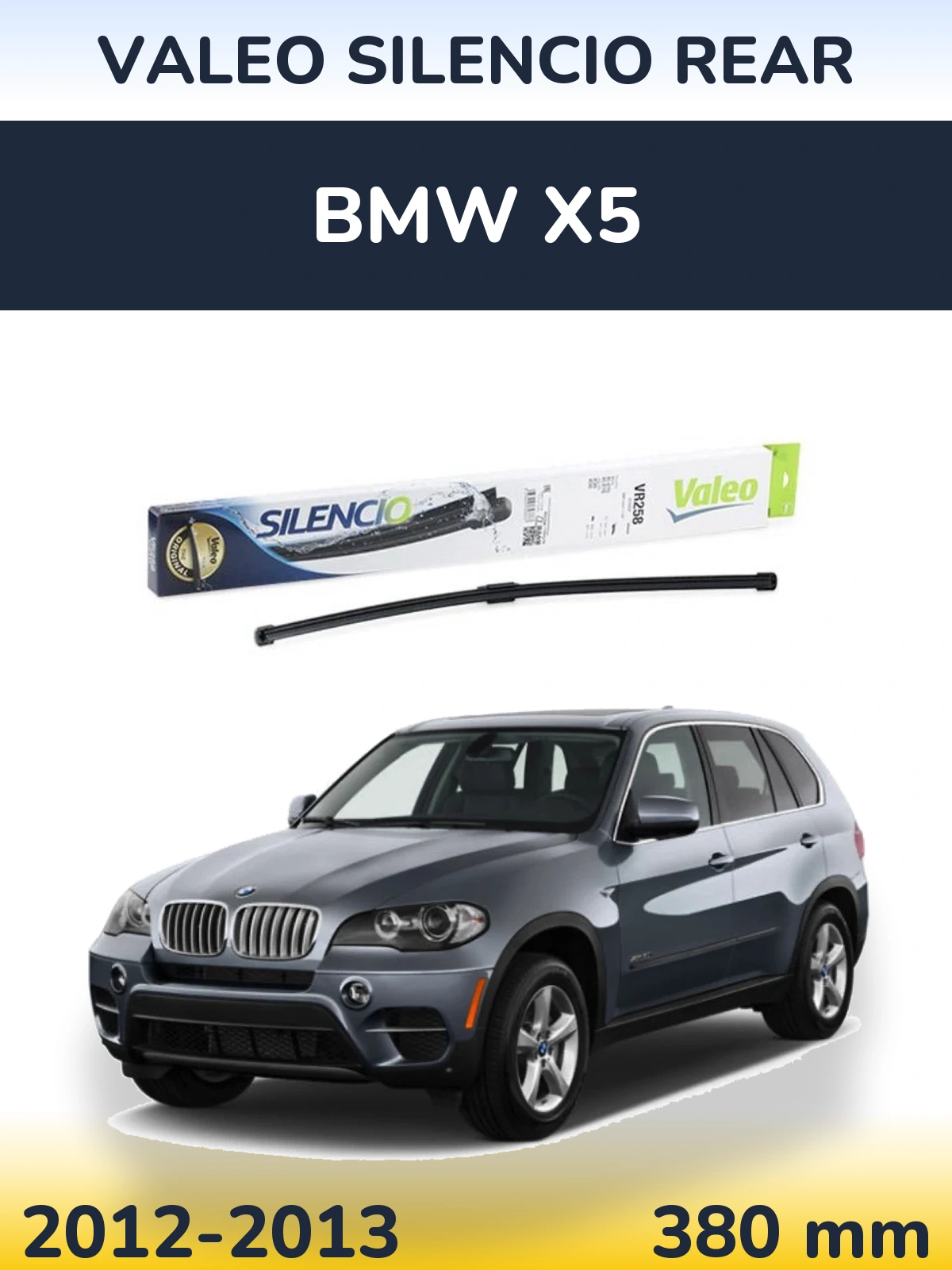 Torkarblad Valeo Silencio Rear för BMW X5