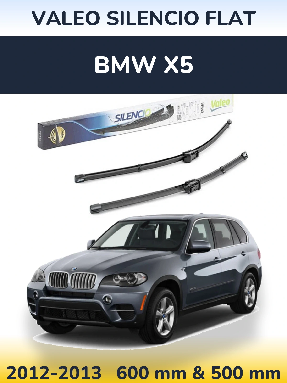 Torkarblad Valeo Silencio Flat för BMW X5