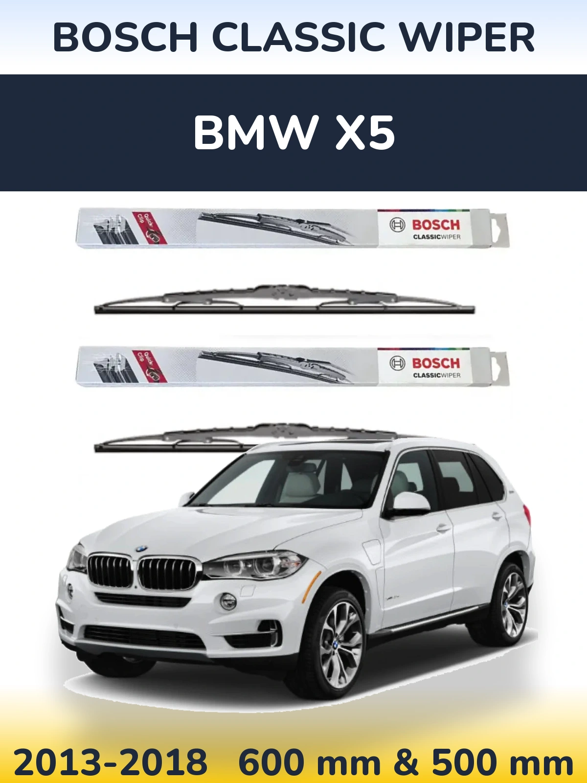 Torkarblad BOSCH Classic Wiper för BMW X5