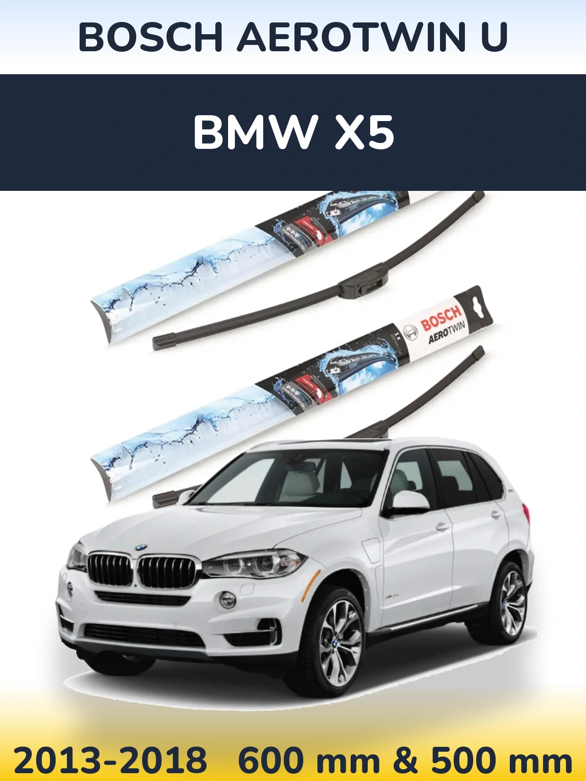 Torkarblad BOSCH AeroTwin U för BMW X5