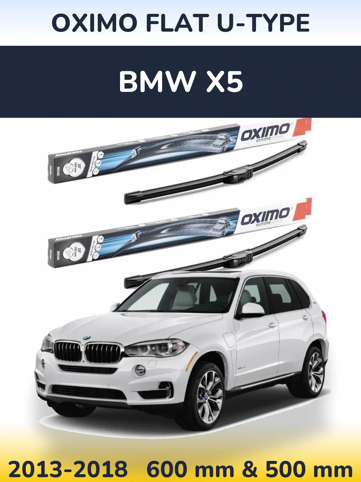 Torkarblad Oximo Flat U-type för BMW X5