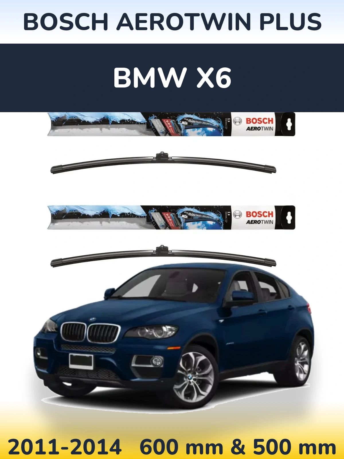 Torkarblad BOSCH AeroTwin Plus för BMW X6