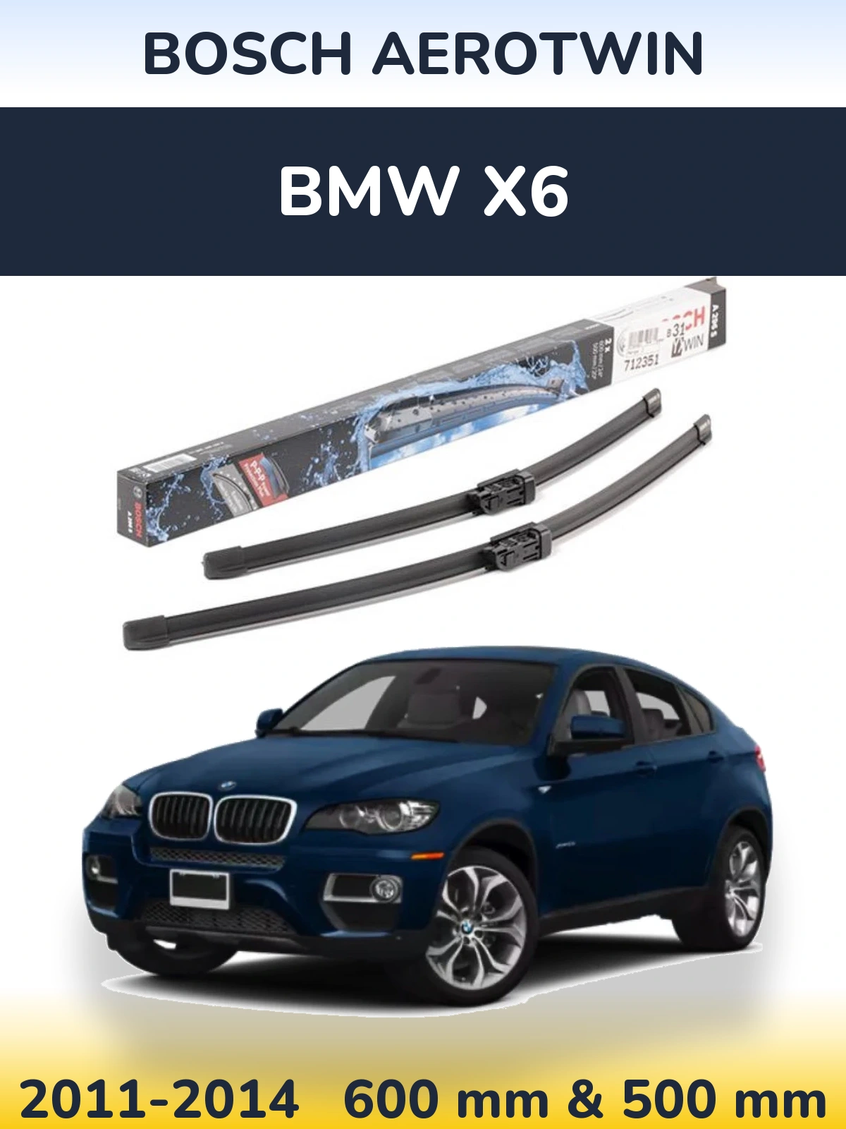 Torkarblad BOSCH AeroTwin för BMW X6