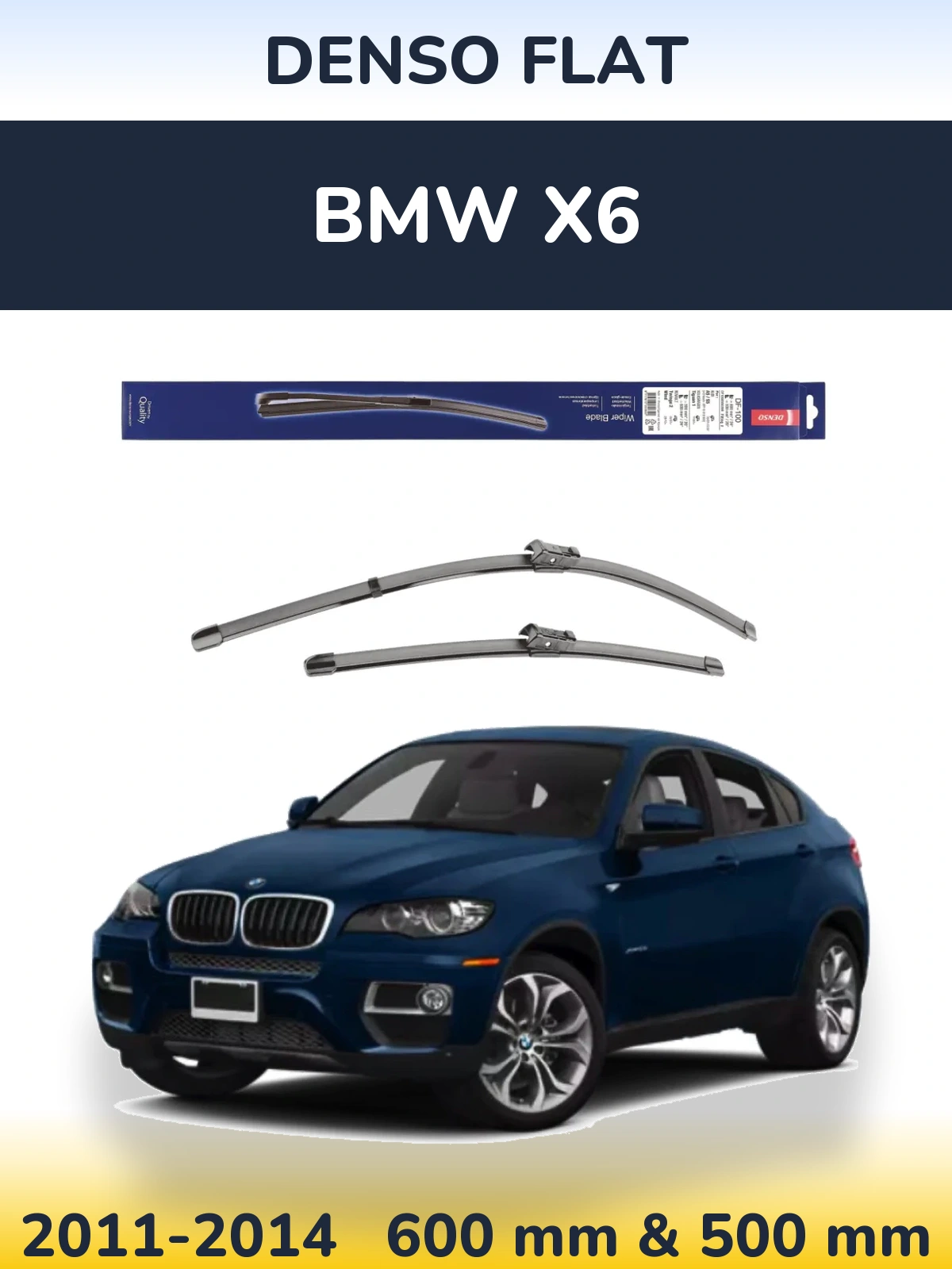Torkarblad Denso Flat för BMW X6