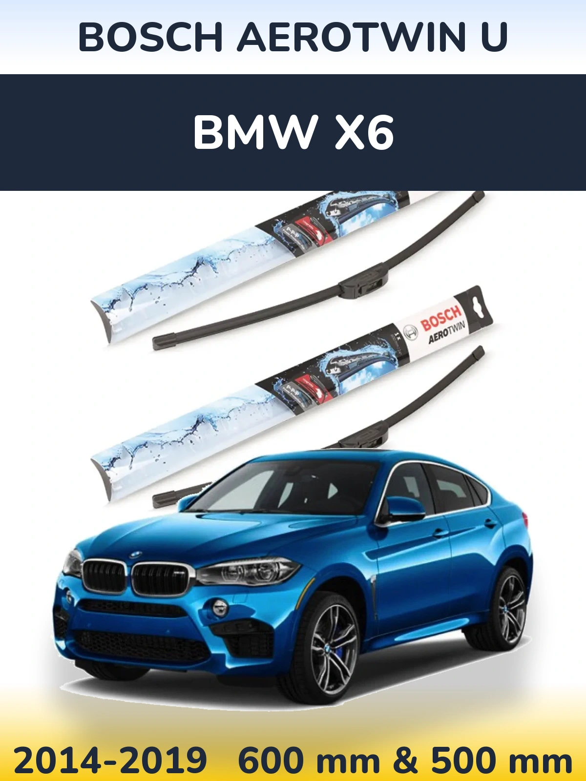 Torkarblad BOSCH AeroTwin U för BMW X6