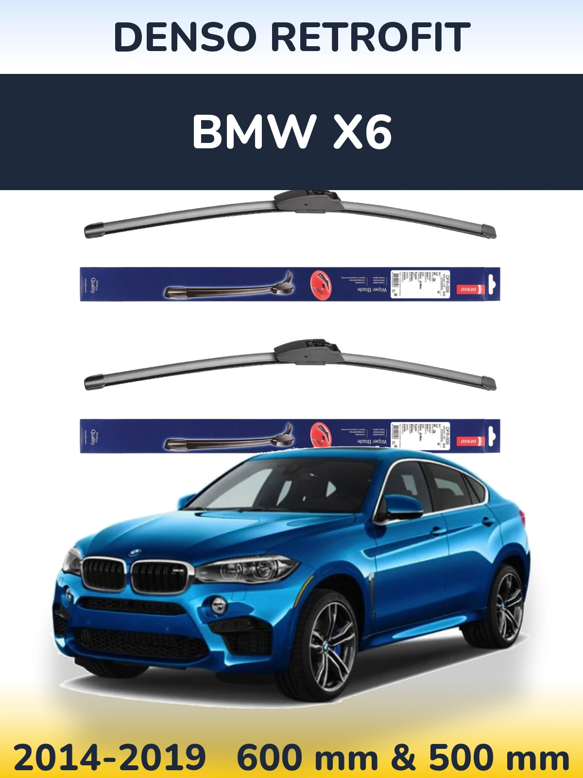Torkarblad Denso Retrofit för BMW X6