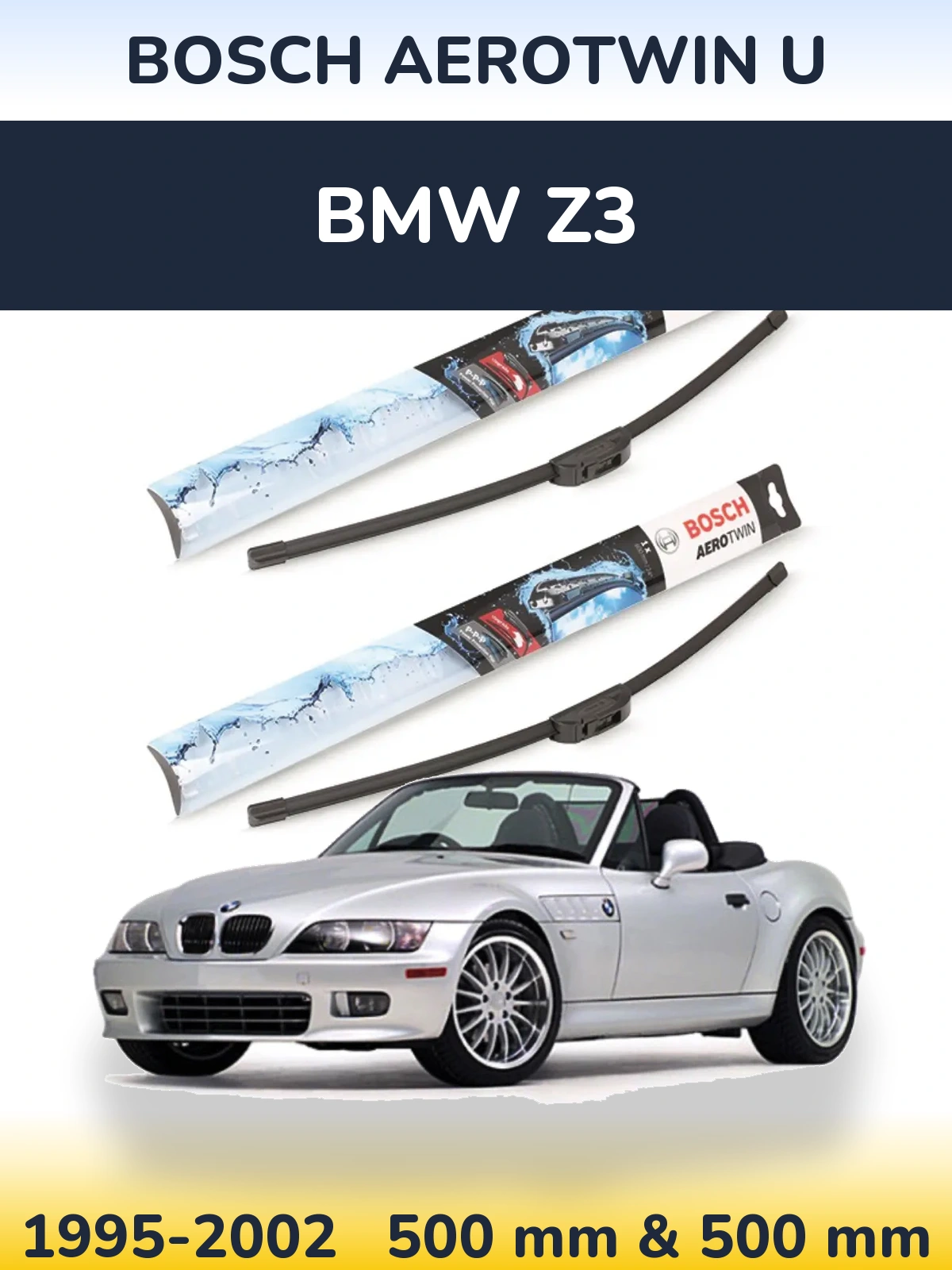 Torkarblad BOSCH AeroTwin U för BMW Z3