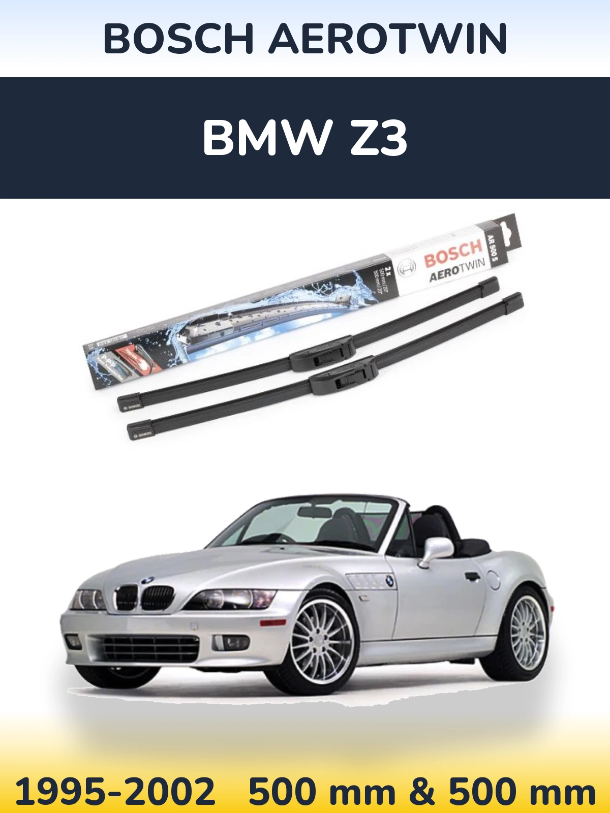 Torkarblad BOSCH AeroTwin för BMW Z3