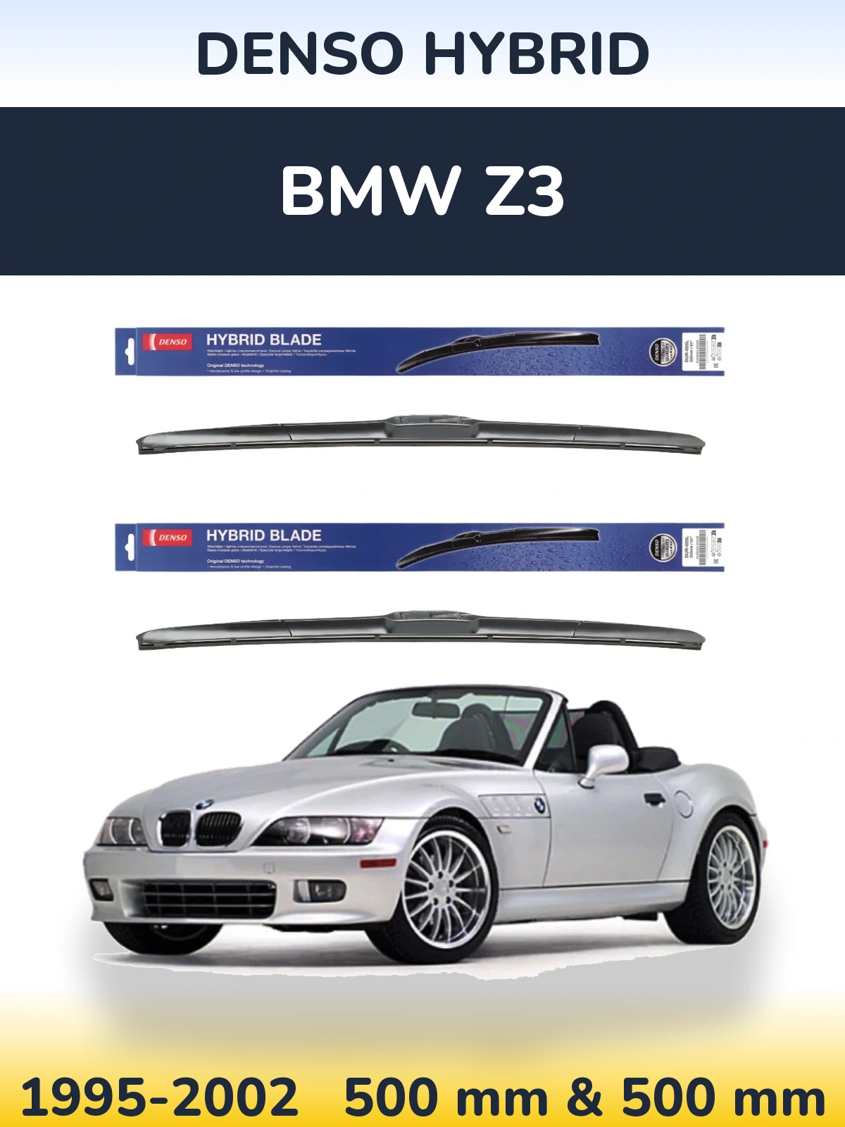 Torkarblad Denso Hybrid för BMW Z3