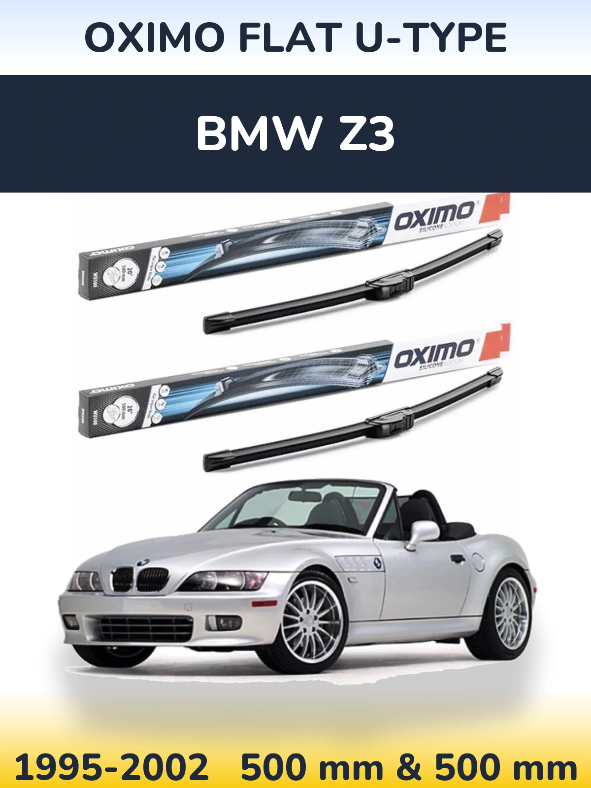 Torkarblad Oximo Flat U-type för BMW Z3