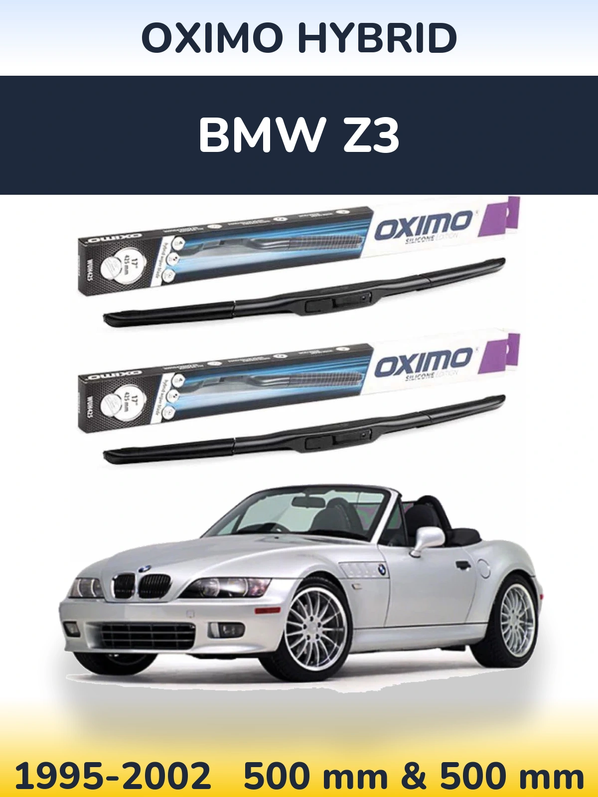 Torkarblad Oximo Hybrid för BMW Z3
