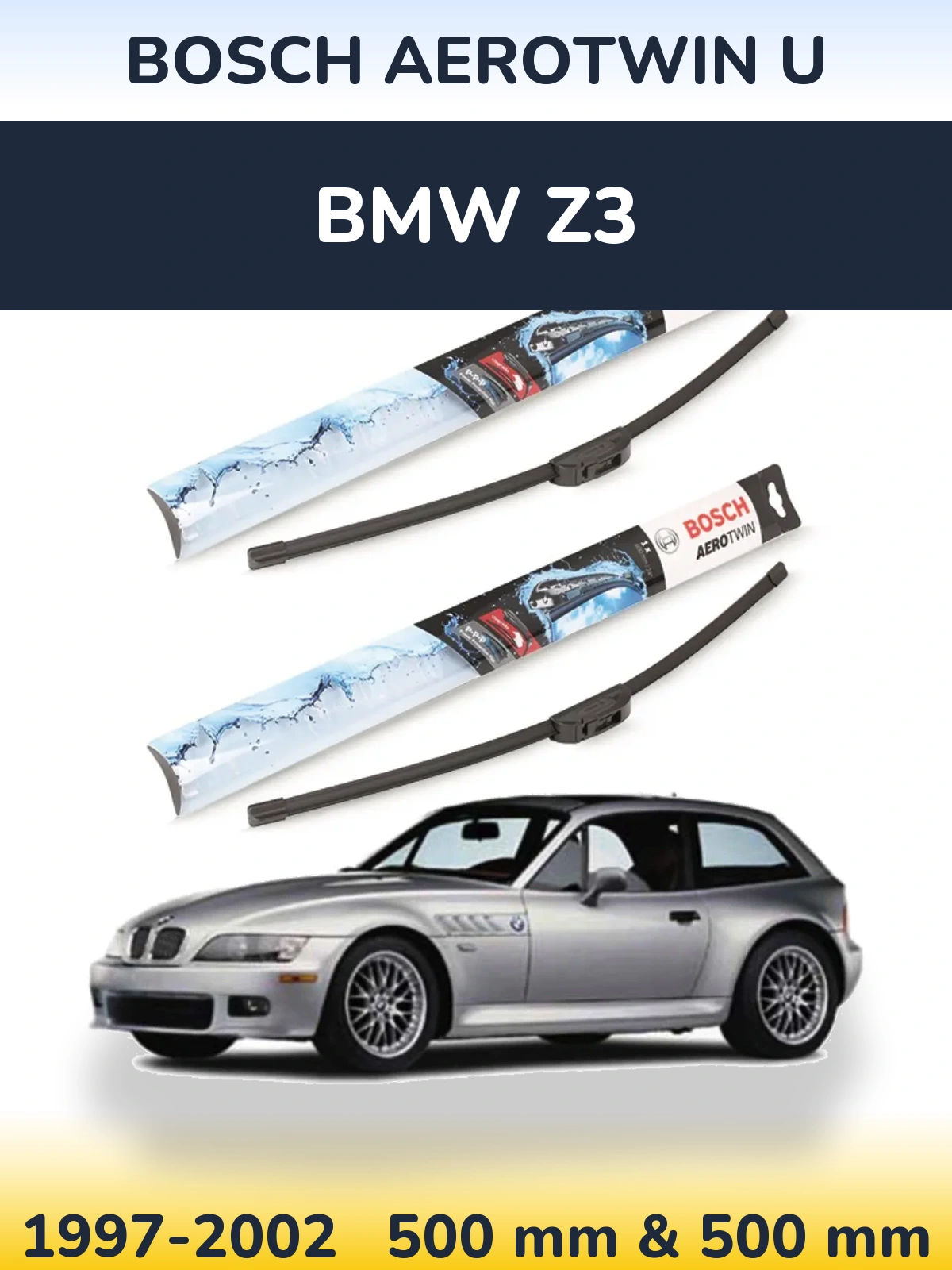 Torkarblad BOSCH AeroTwin U för BMW Z3