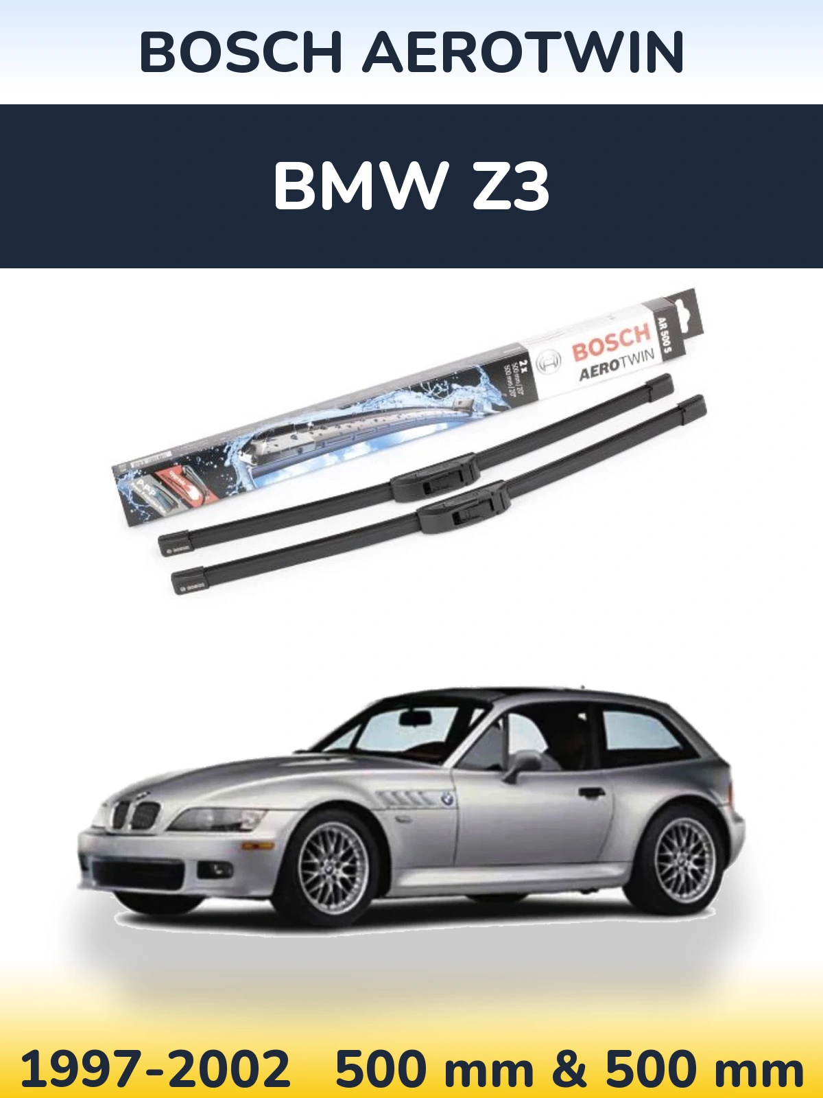 Torkarblad BOSCH AeroTwin för BMW Z3