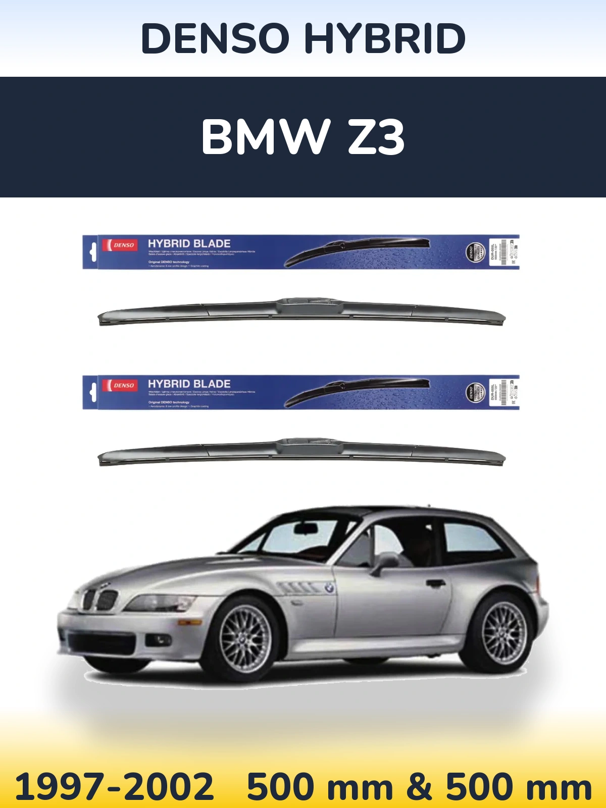 Torkarblad Denso Hybrid för BMW Z3