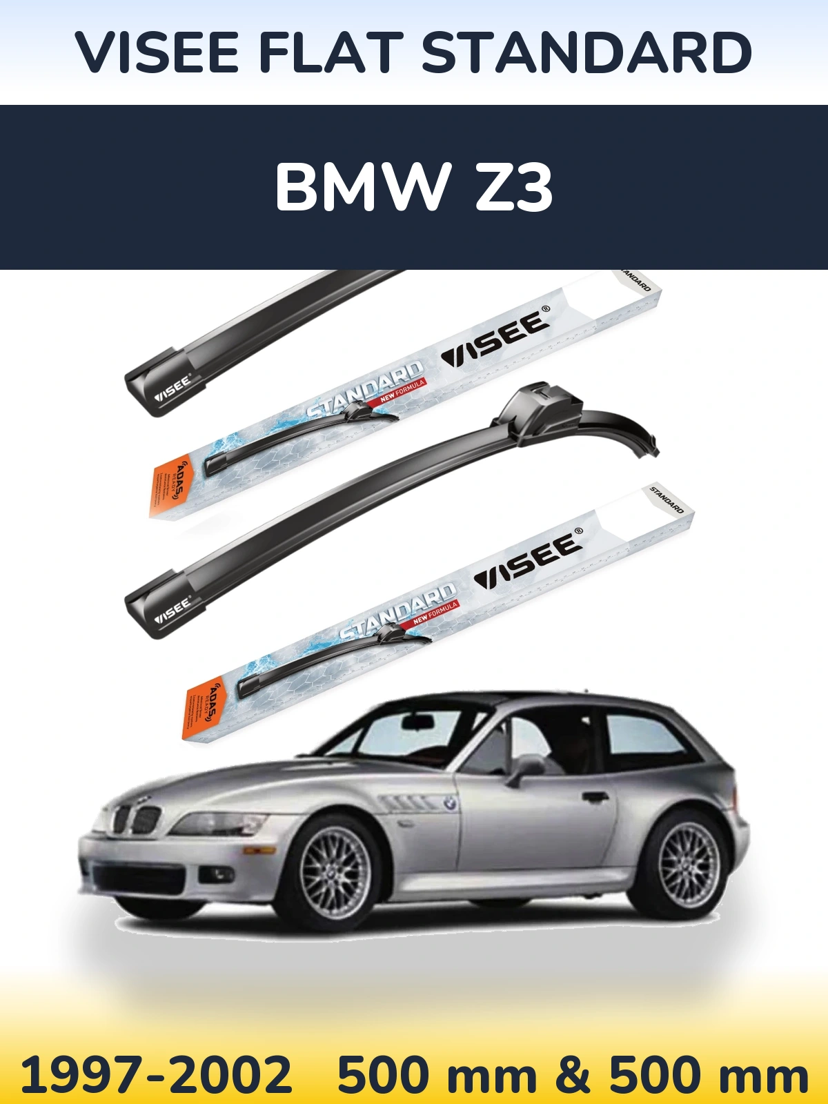 Torkarblad VISEE FLAT STANDARD för BMW Z3
