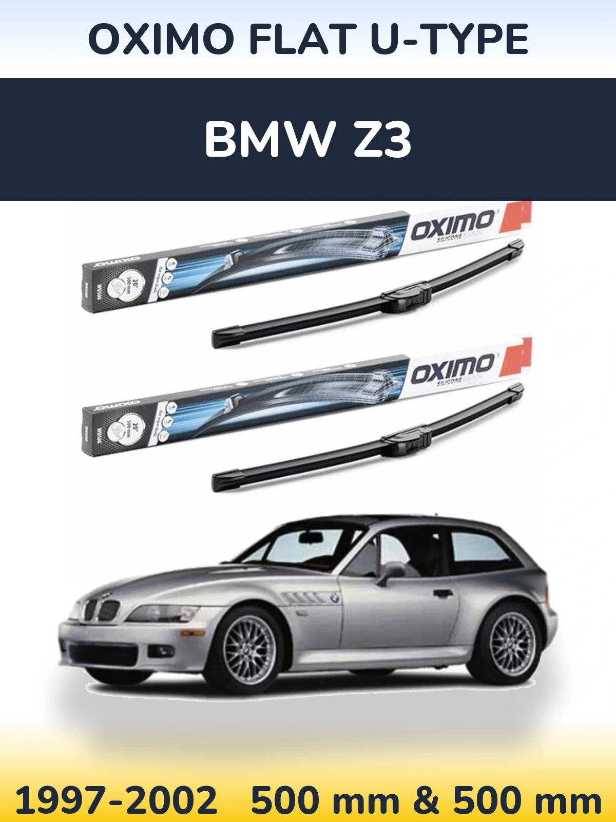 Torkarblad Oximo Flat U-type för BMW Z3