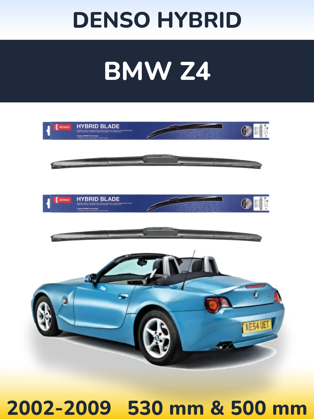 Torkarblad Denso Hybrid för BMW Z4