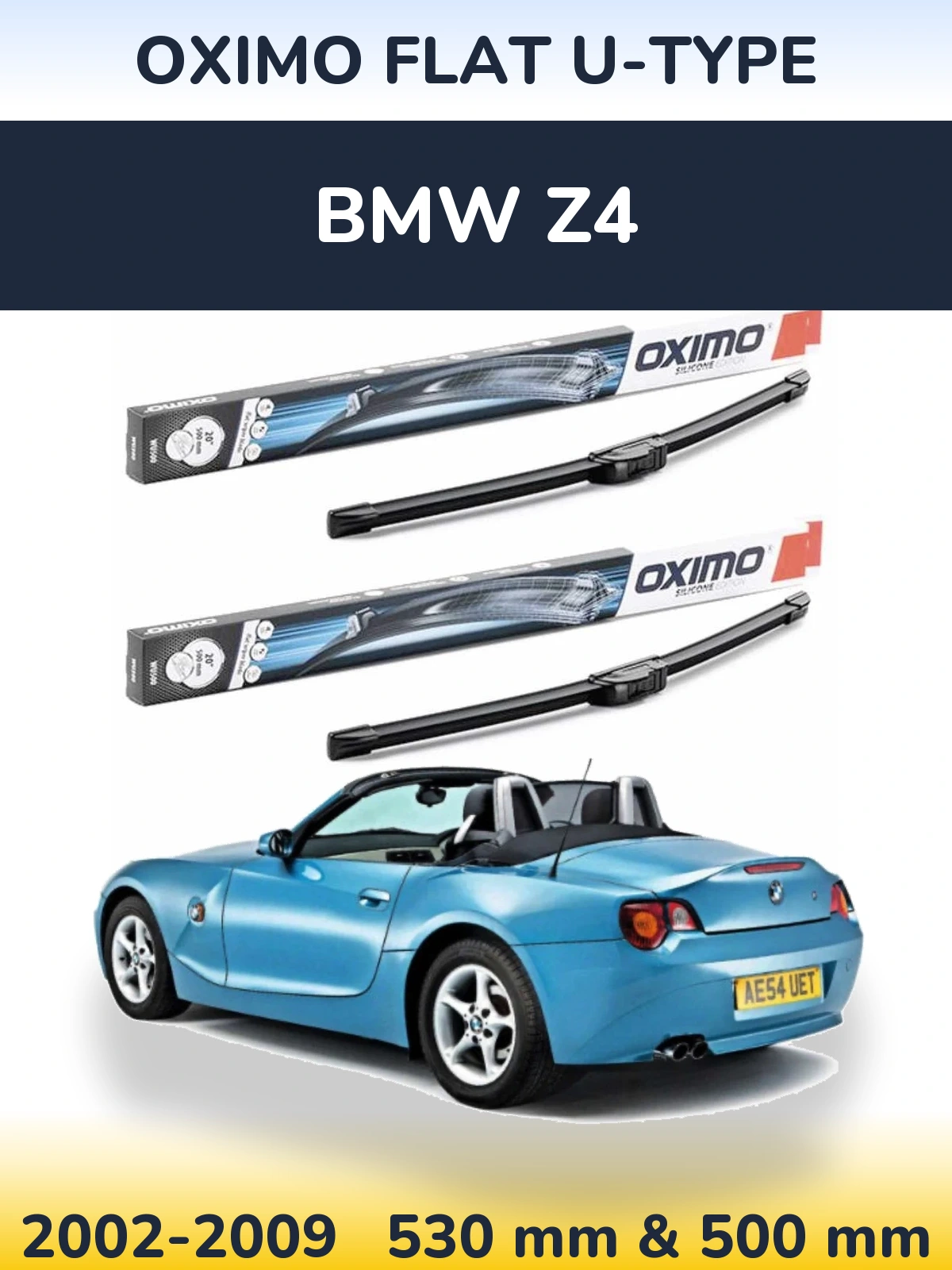 Torkarblad Oximo Flat U-type för BMW Z4