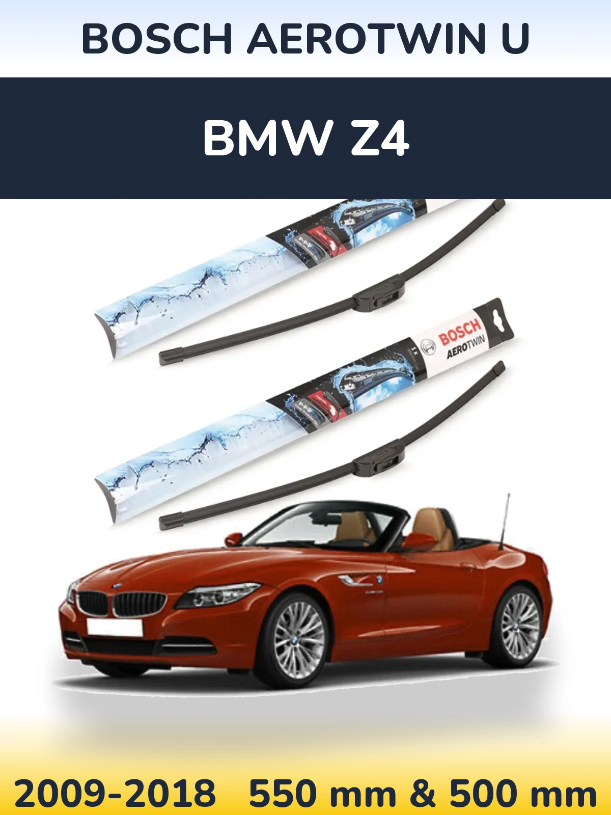 Torkarblad BOSCH AeroTwin U för BMW Z4