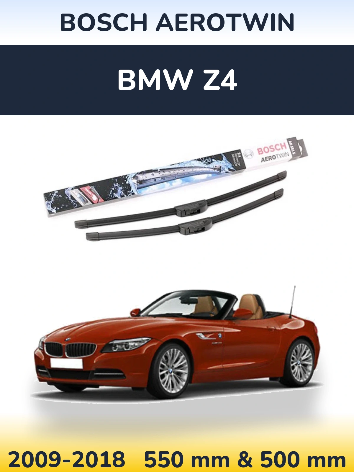 Torkarblad BOSCH AeroTwin för BMW Z4