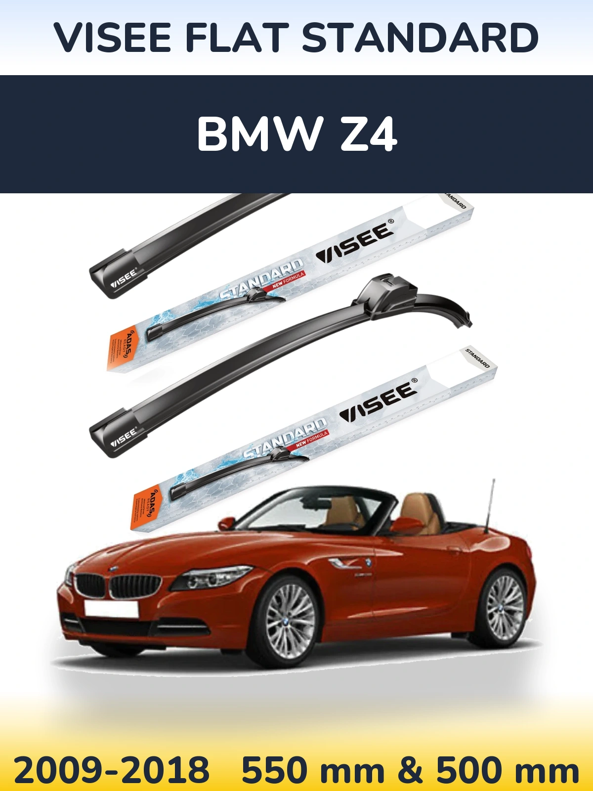 Torkarblad VISEE FLAT STANDARD för BMW Z4