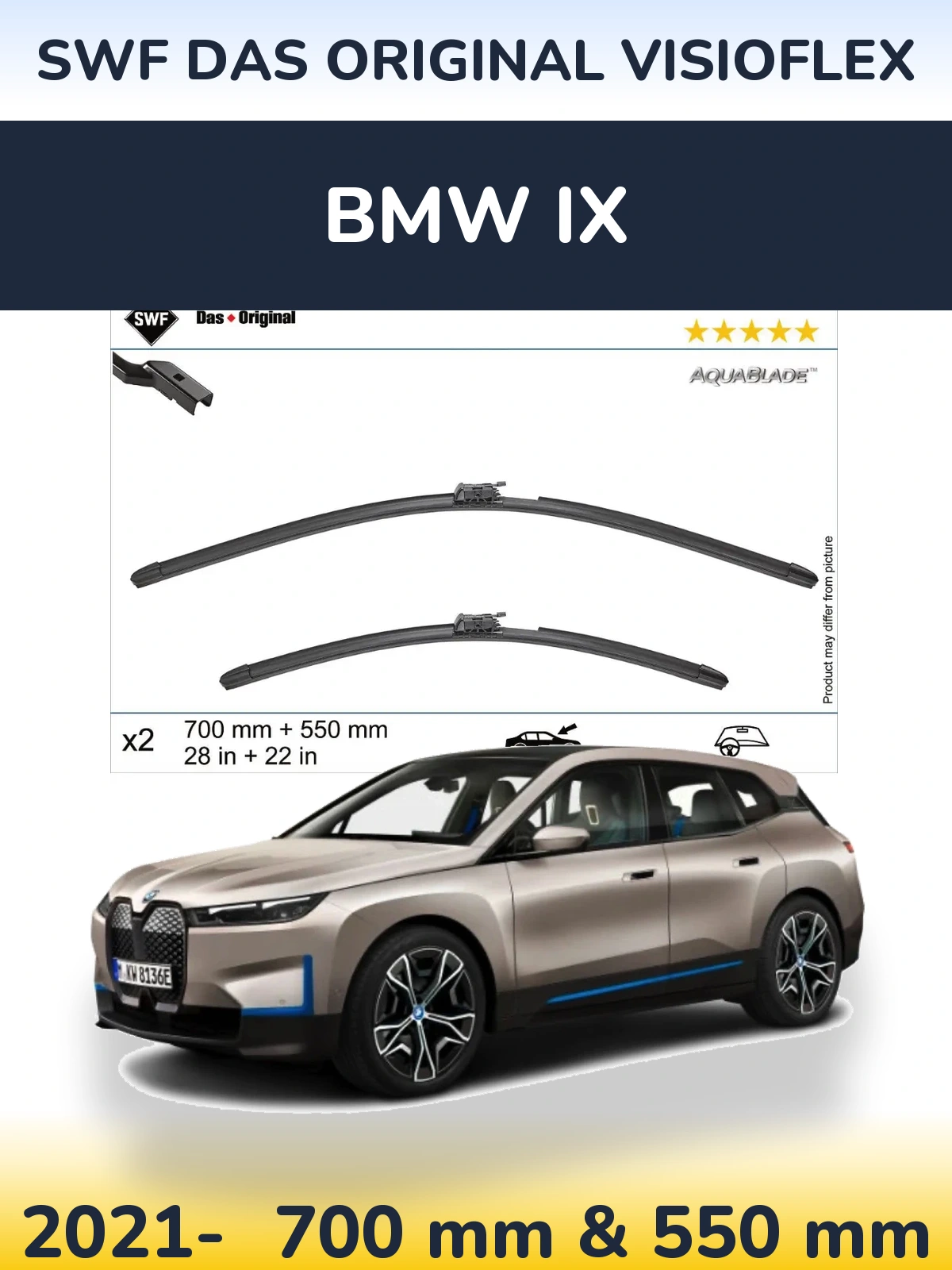 Torkarblad SWF Das Original VisioFlex för BMW iX