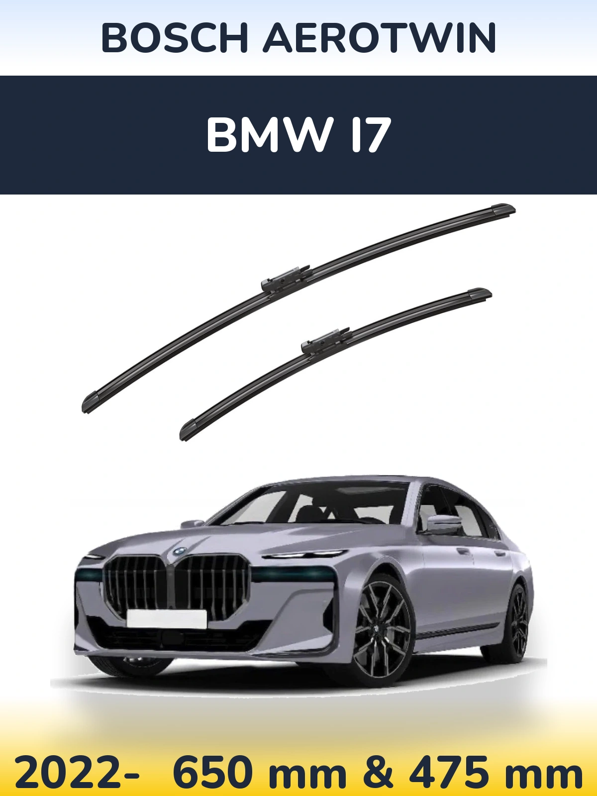 Torkarblad BOSCH AeroTwin för BMW i7