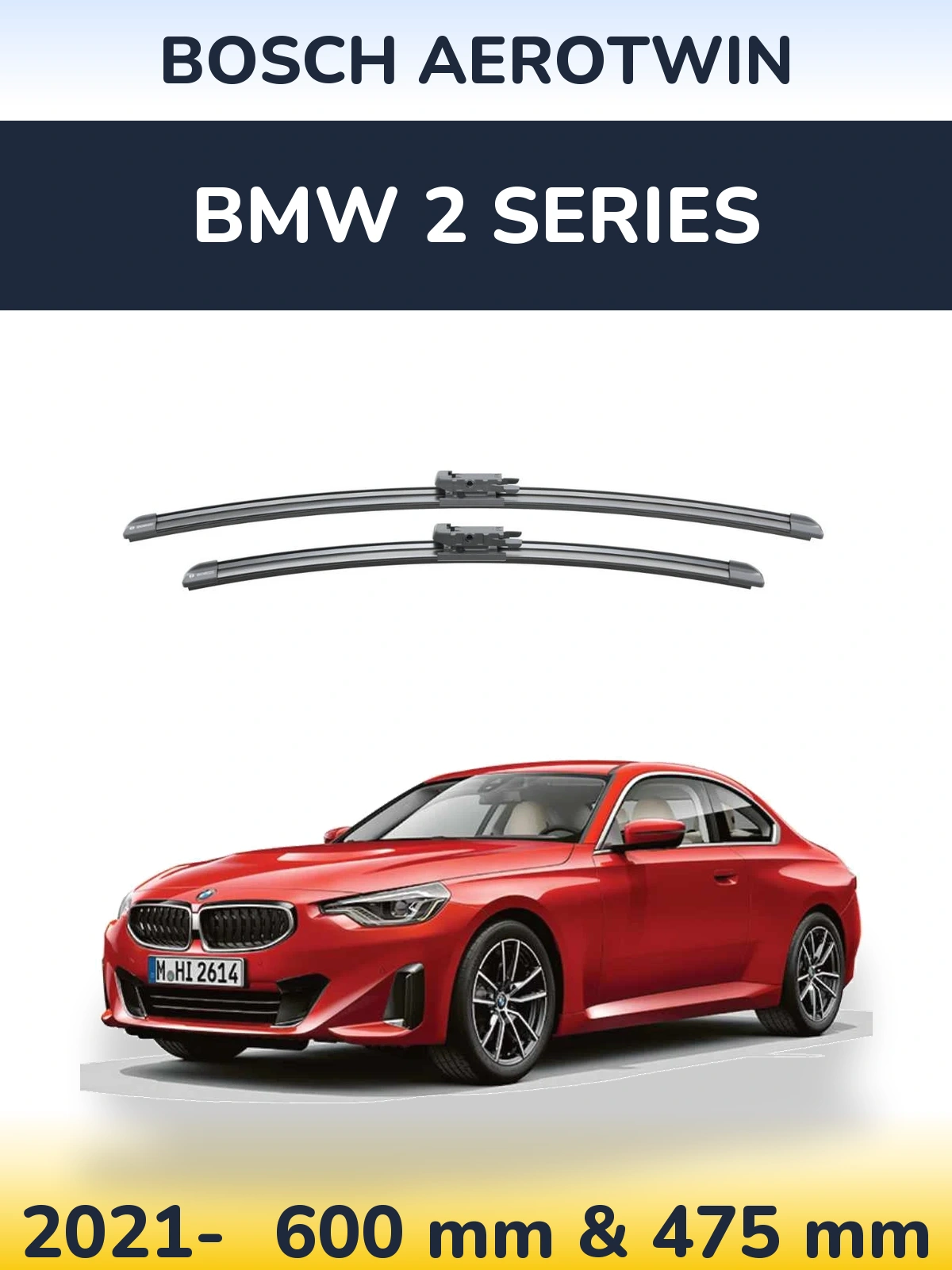 Torkarblad BOSCH AeroTwin för BMW 2 Series
