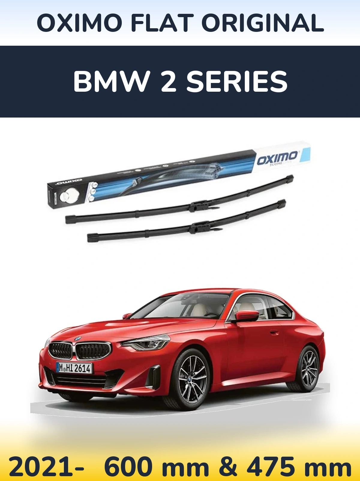 Torkarblad Oximo Flat Original för BMW 2 Series