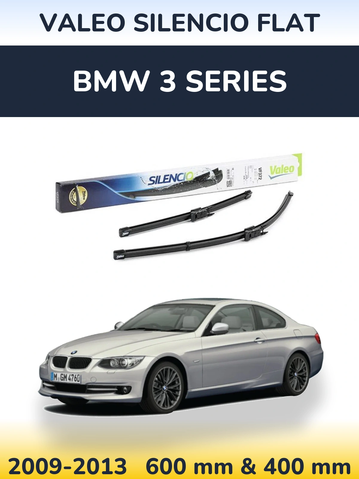 Torkarblad Valeo Silencio Flat för BMW 3 Series
