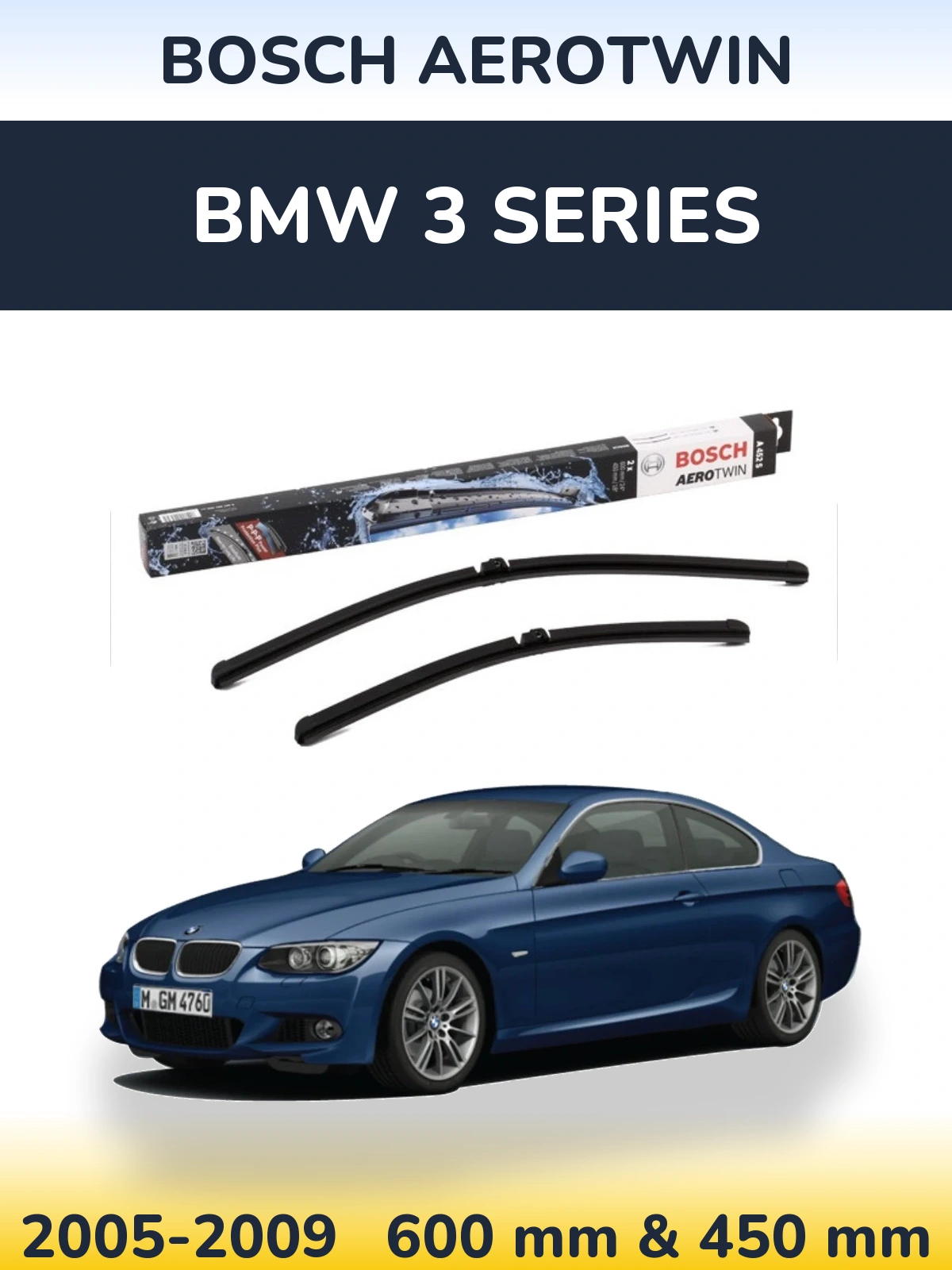 Torkarblad BOSCH AeroTwin för BMW 3 Series