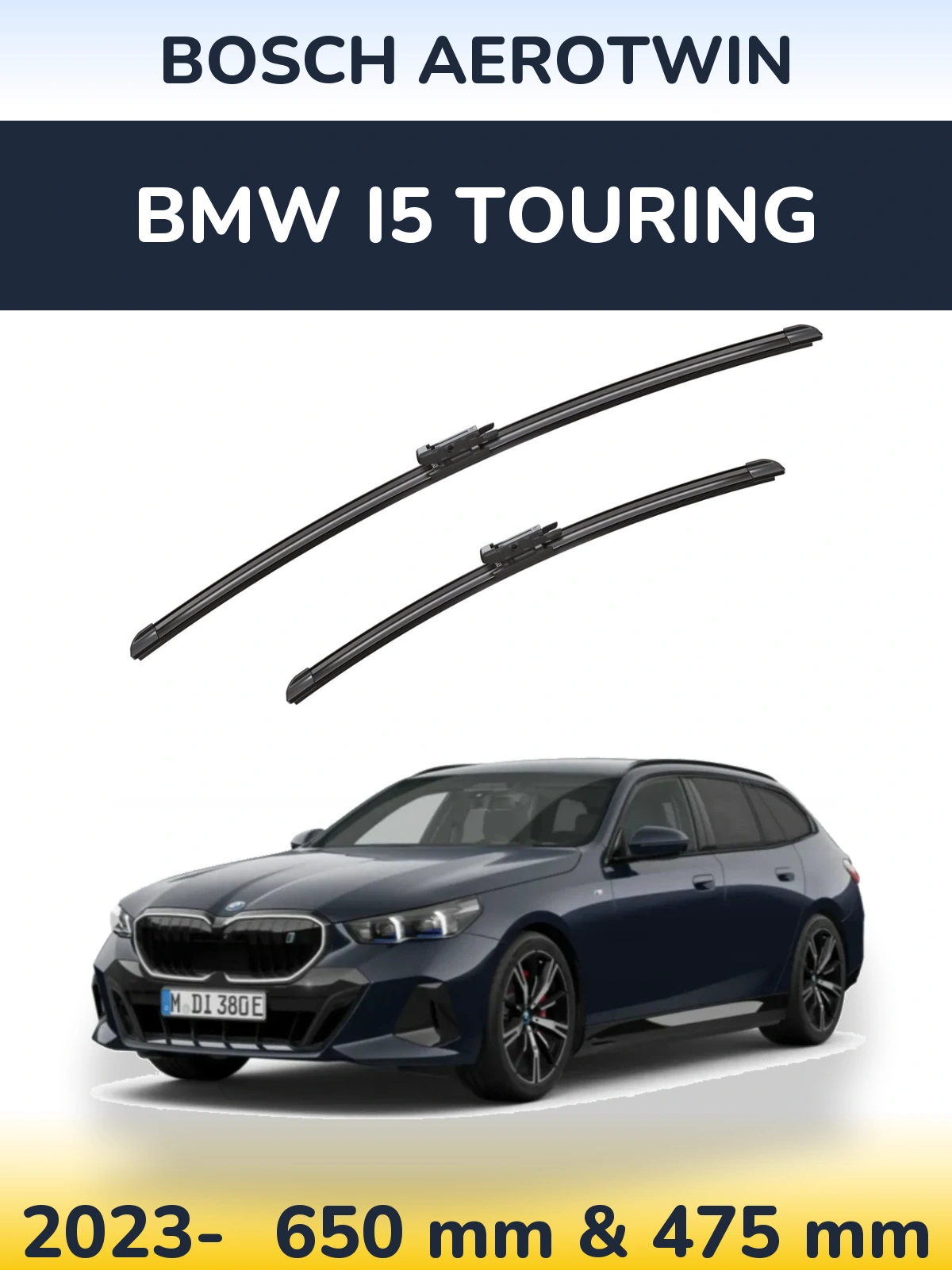 Torkarblad BOSCH AeroTwin för BMW i5 Touring