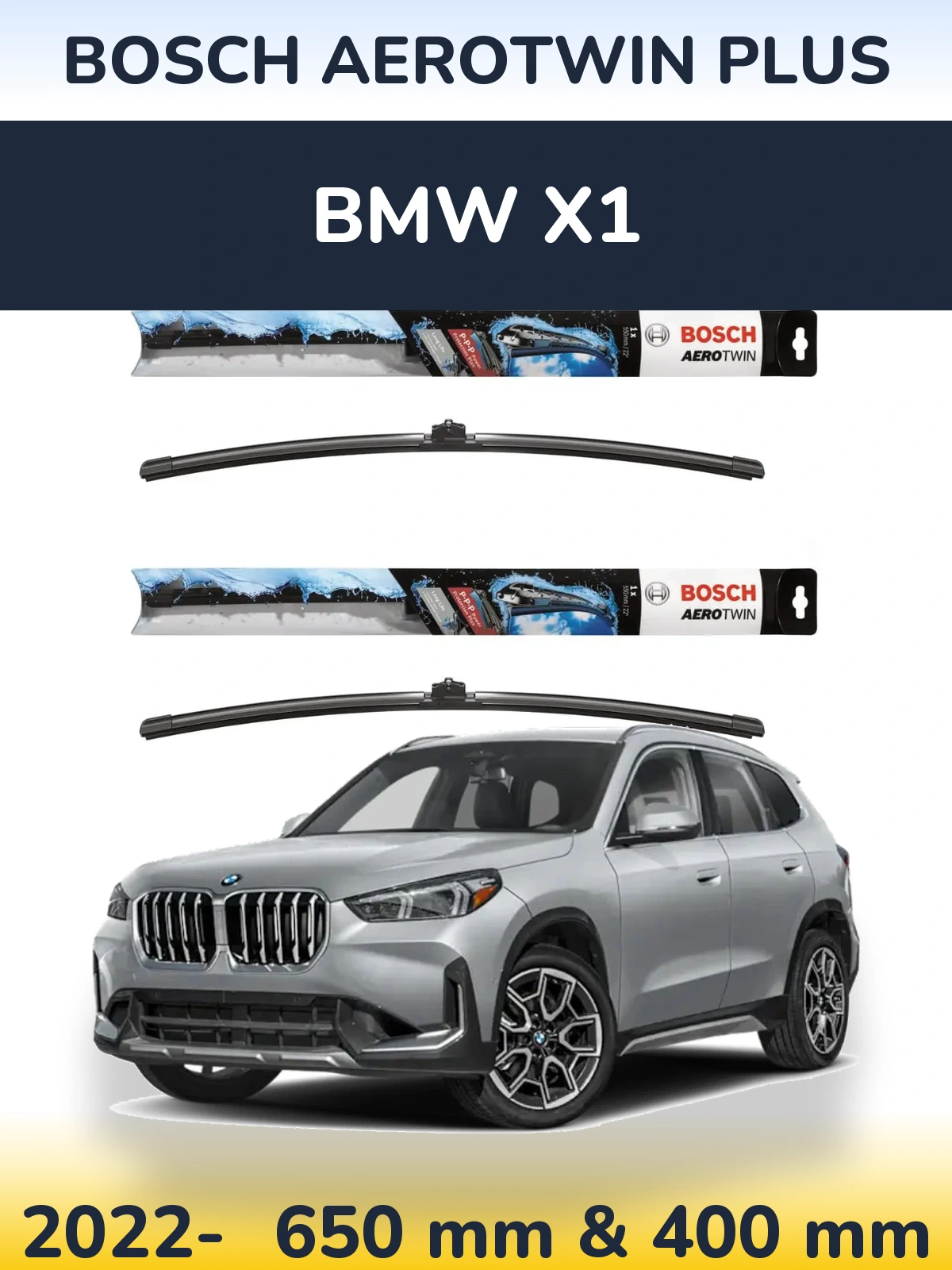 Torkarblad BOSCH AeroTwin Plus för BMW X1