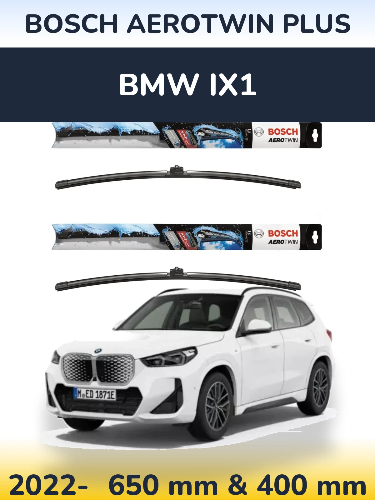Torkarblad BOSCH AeroTwin Plus för BMW iX1