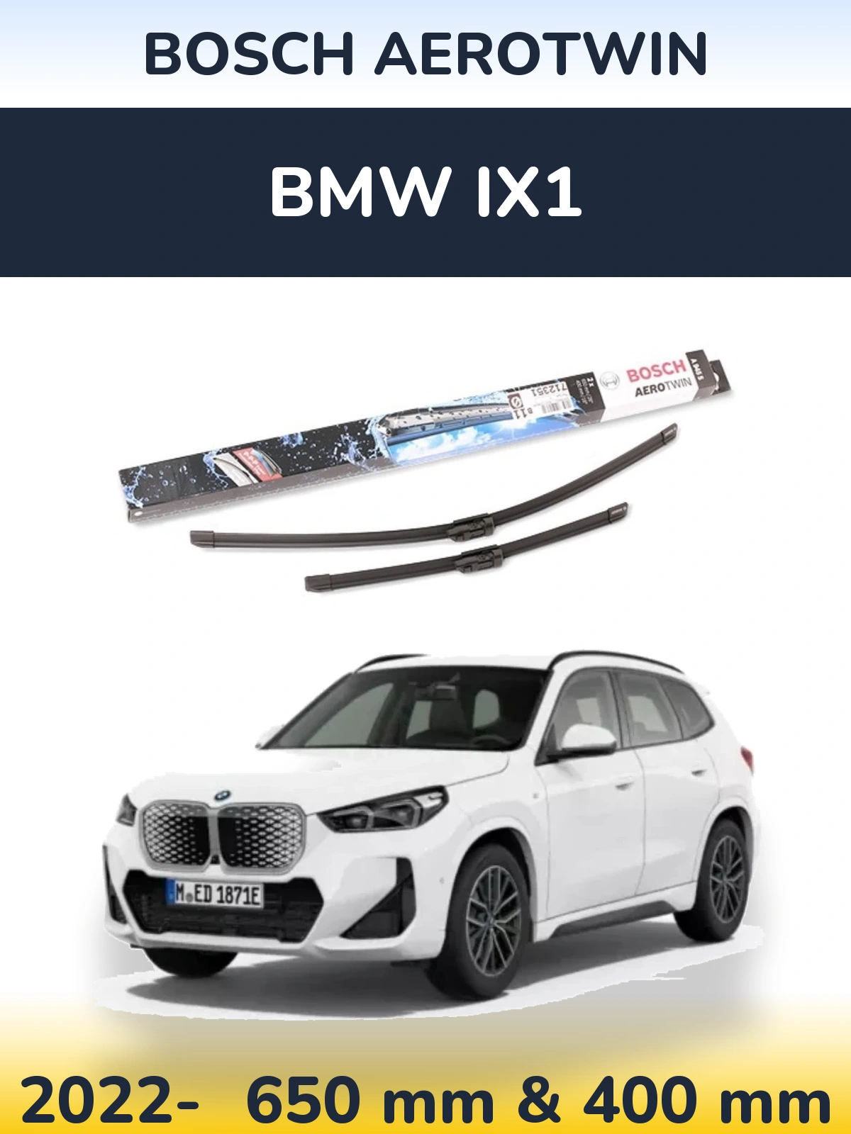 Torkarblad BOSCH AeroTwin för BMW iX1