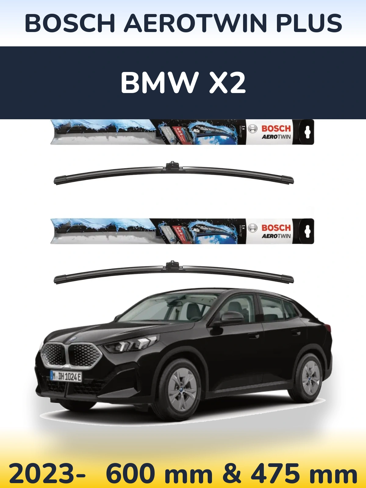 Torkarblad BOSCH AeroTwin Plus för BMW X2