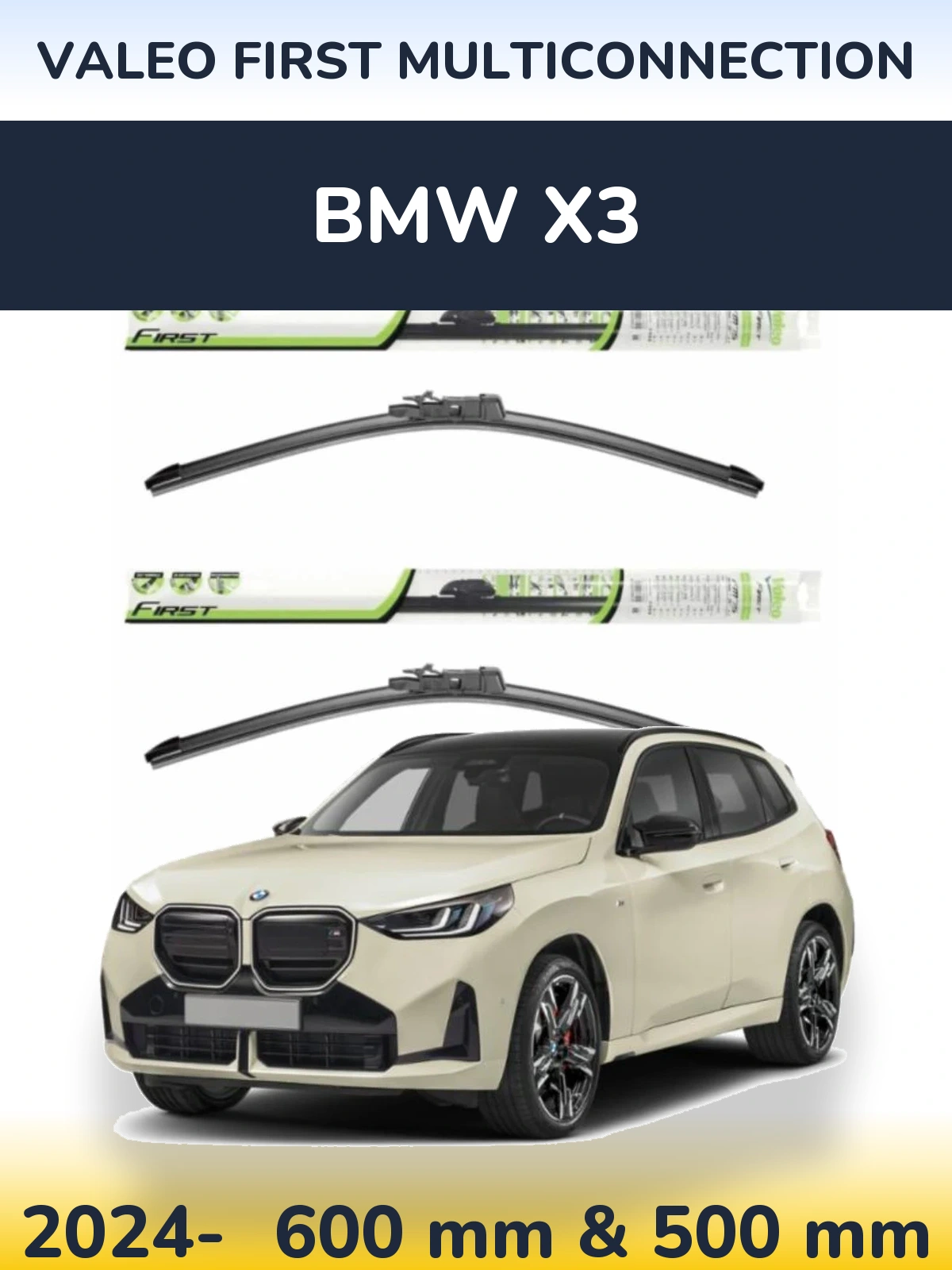 Torkarblad Valeo First MultiConnection för BMW X3