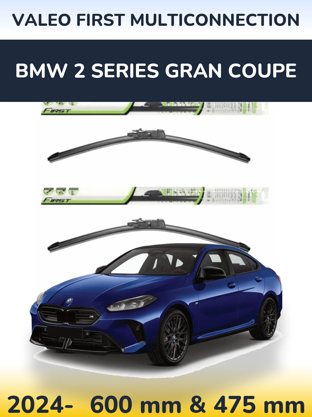 Torkarblad Valeo First MultiConnection för BMW 2 Series Gran Coupe