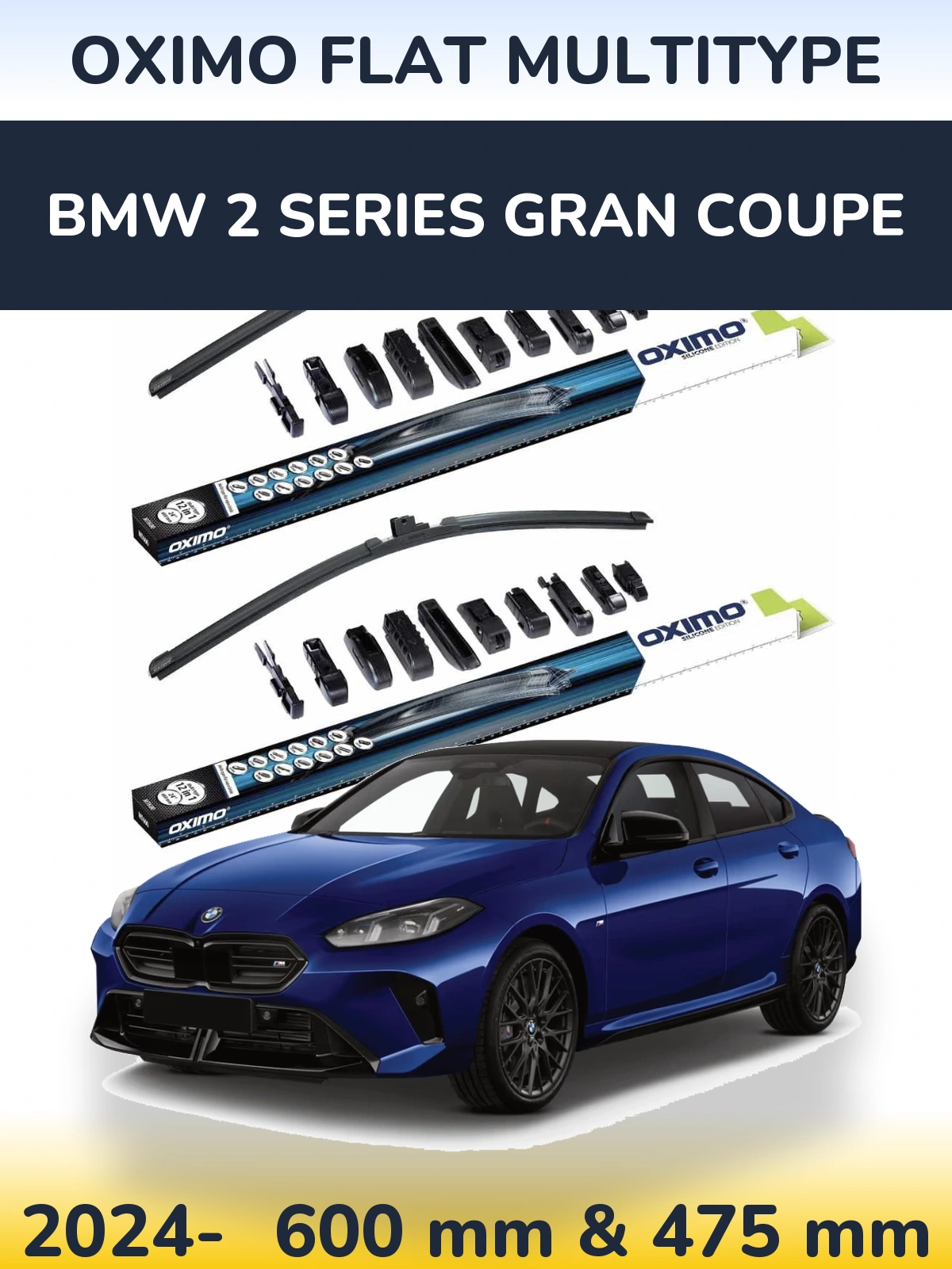 Torkarblad Oximo Flat MultiType för BMW 2 Series Gran Coupe