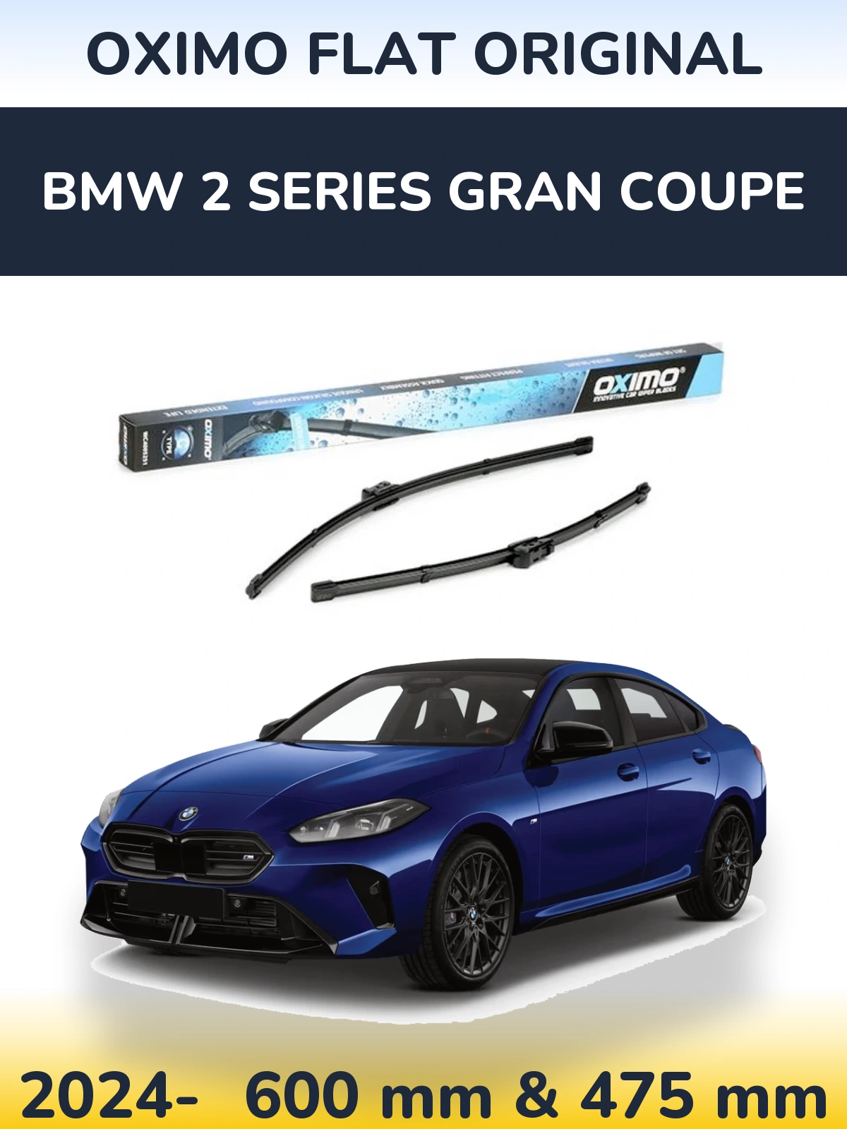 Torkarblad Oximo Flat Original för BMW 2 Series Gran Coupe