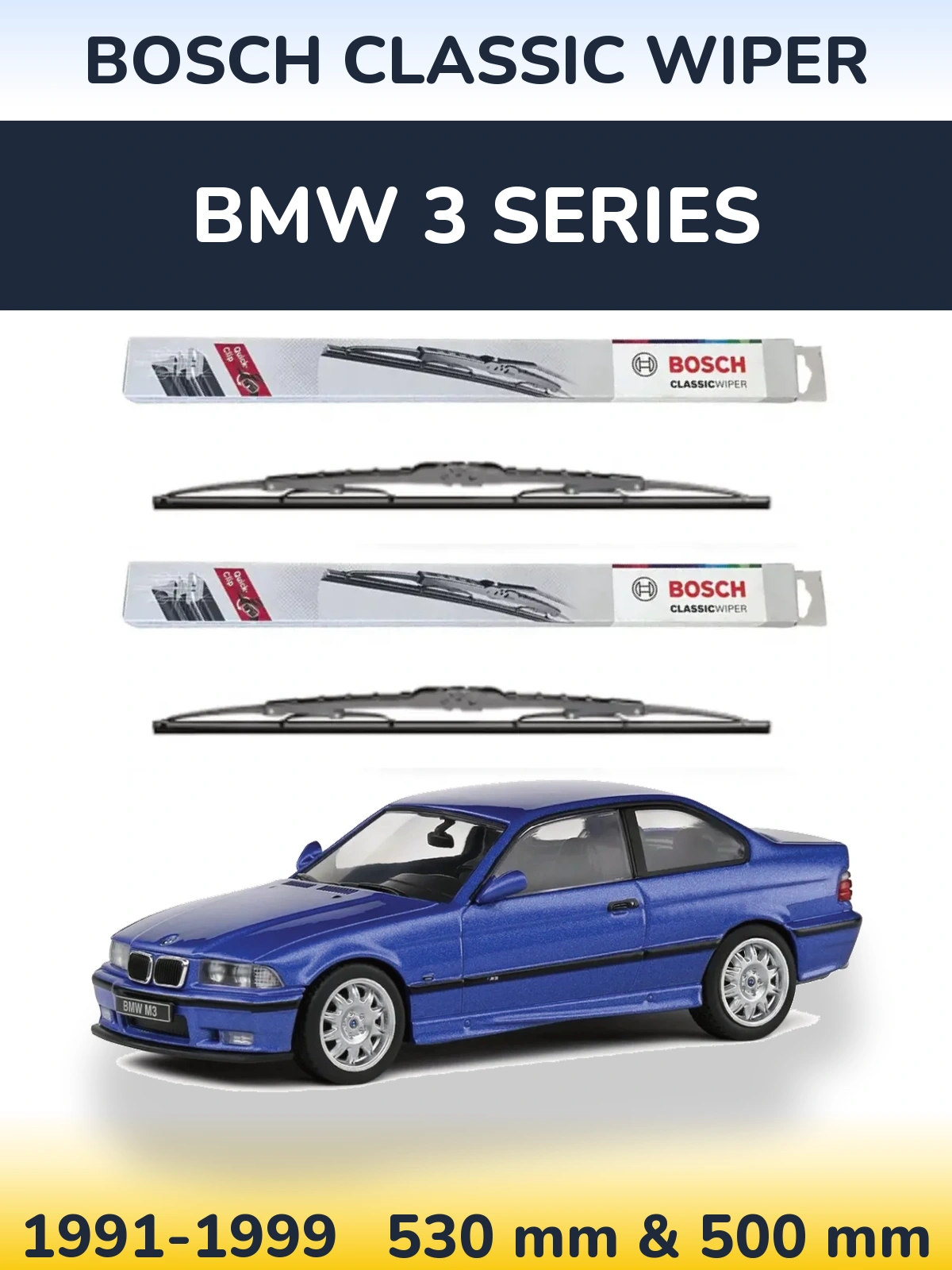Torkarblad BOSCH Classic Wiper för BMW 3 Series