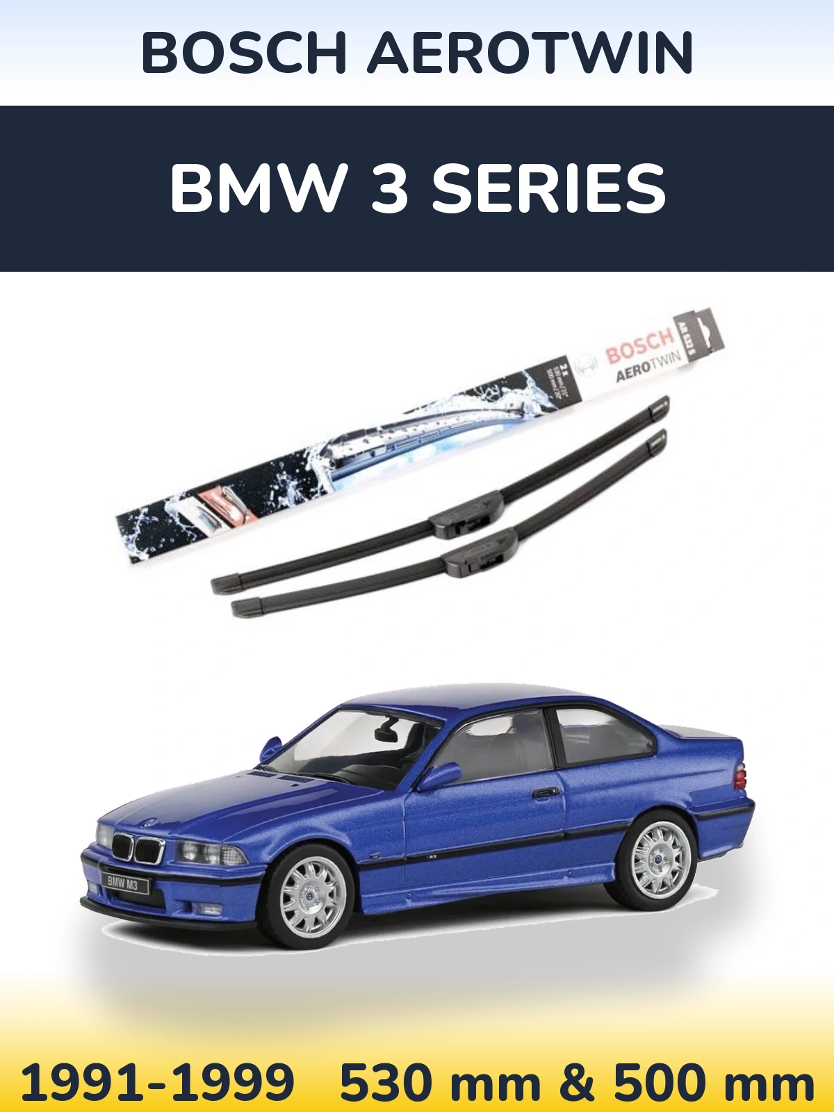 Torkarblad BOSCH AeroTwin för BMW 3 Series