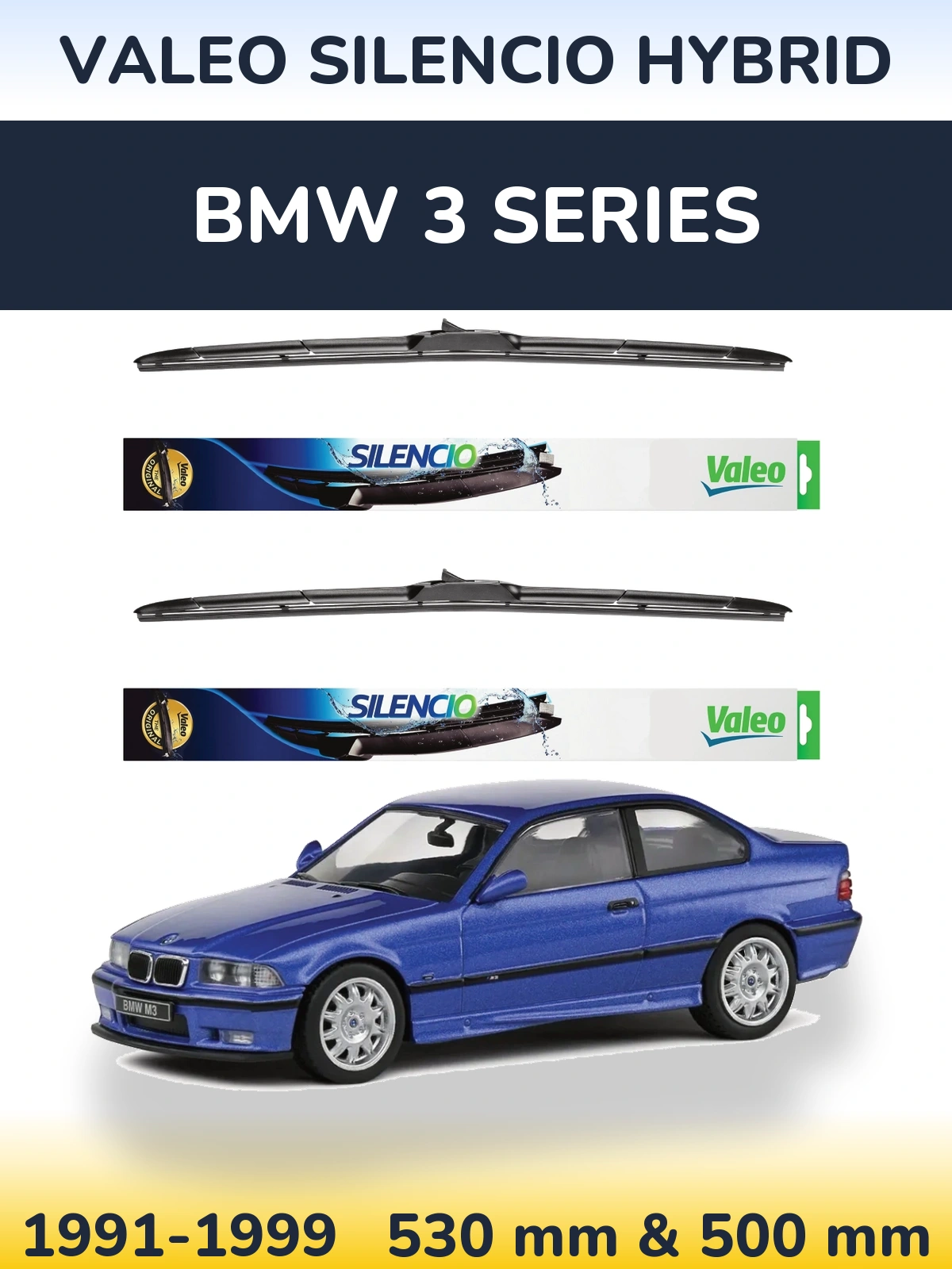 Torkarblad Valeo Silencio Hybrid för BMW 3 Series