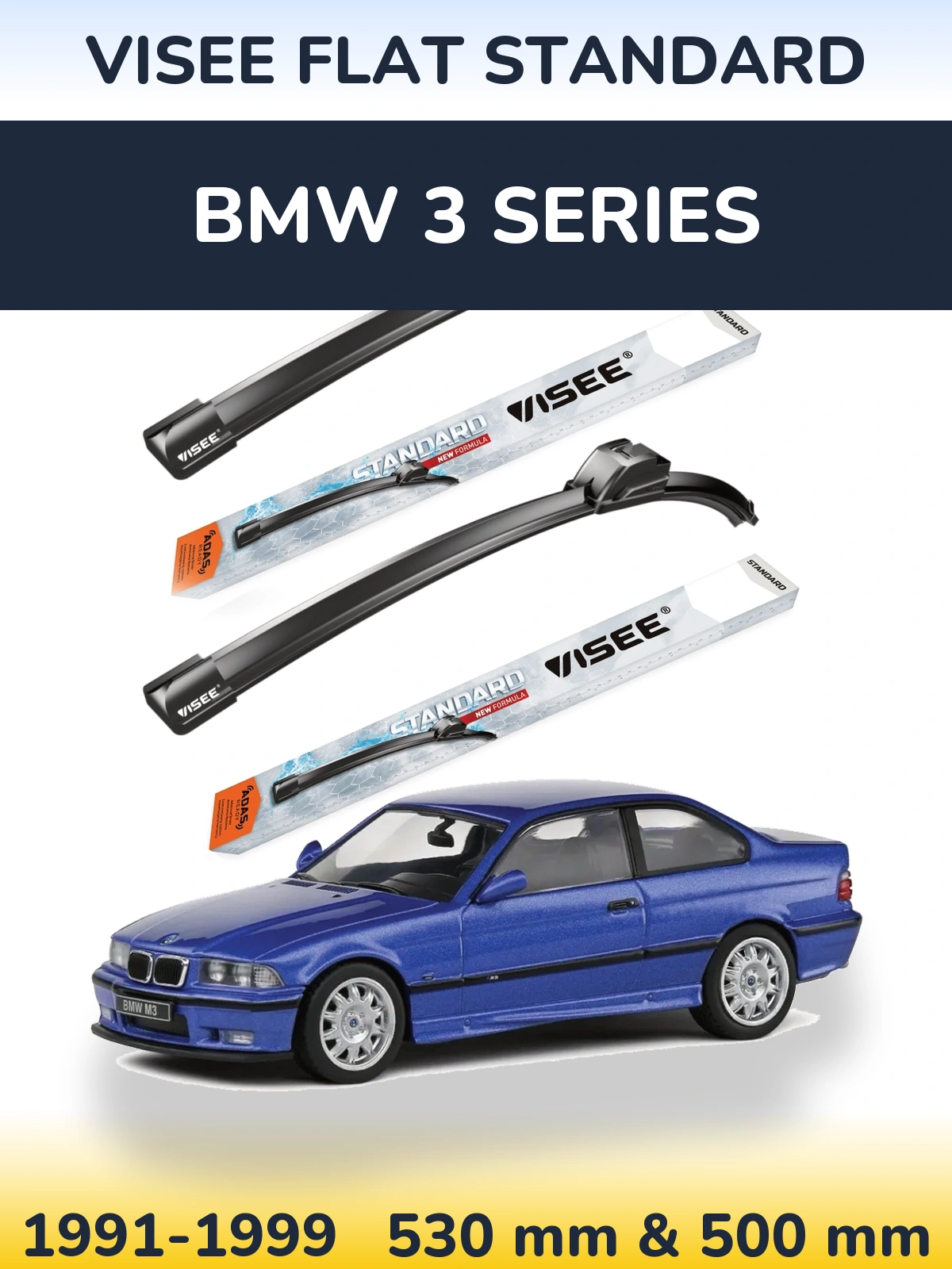 Torkarblad VISEE FLAT STANDARD för BMW 3 Series